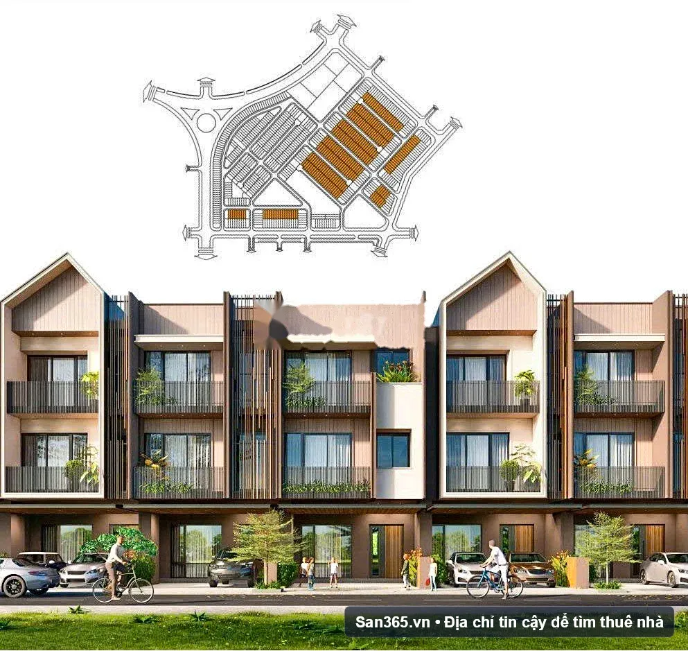 Cho thuê Nhà 3 tầng, đất 158m2, diện tích sàn xây dựng 297m2, giá 5,Xxx tỷ